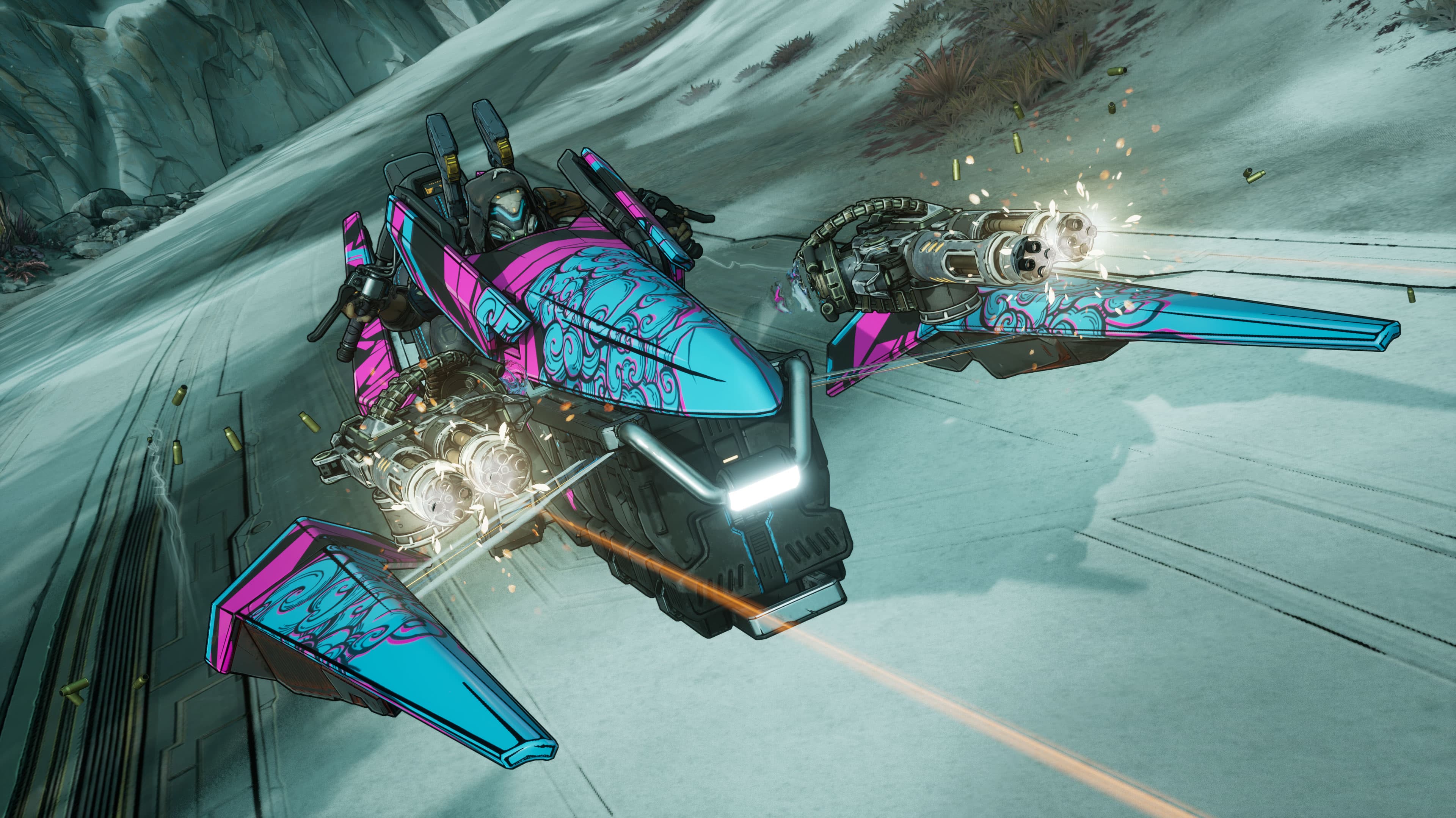 Vehicle traversal still from official Bounty Pack media
