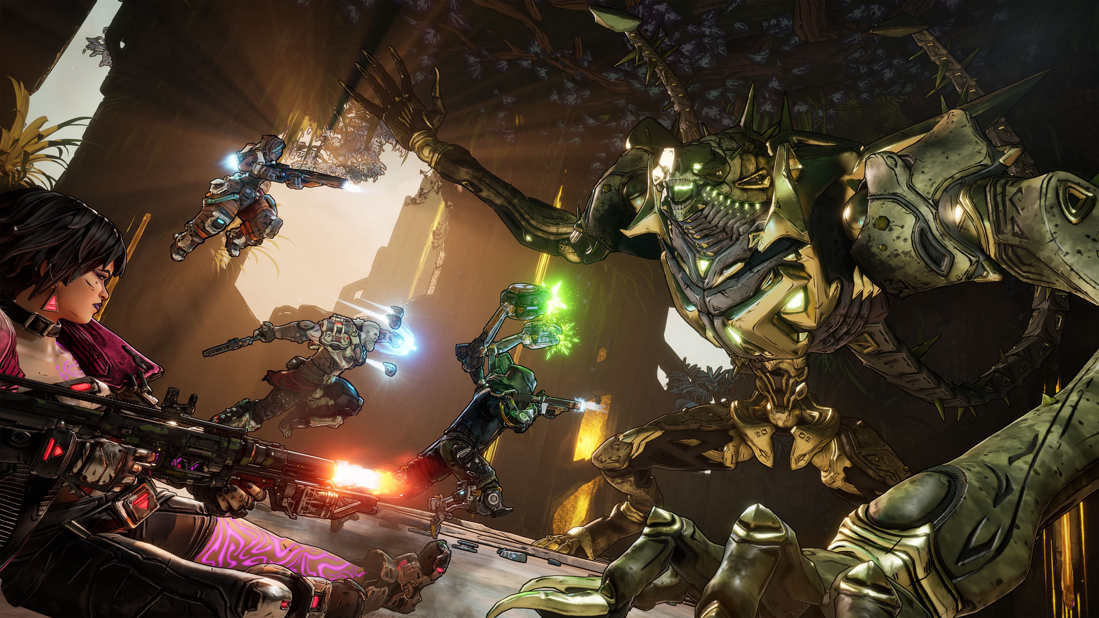 Vault boss encounter screenshot from official Borderlands 4 media